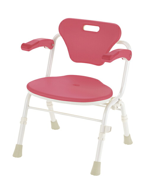 店内全品ポイント5倍★要エントリー★※ﾔﾜﾗｶｼｬﾜｰﾁｪｱ ｸﾚｵ折ﾘﾀﾀﾐ 肘掛付520 ﾋﾟﾝｸ 19215 リッチェル｜Shop de clinic店