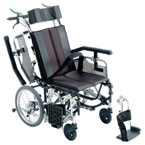 【貨物輸送無料】【非課税】ティルト\u0026リクライニング車椅子   TRC-1 薄墨色 判定基準：御手伝い用