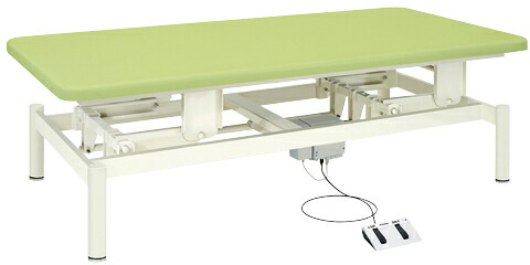 【高田臥榻製造所】電動昇降式揉み療治時刻表  結核症-553-02(120X200X45 ビニルレザーライトブラウン