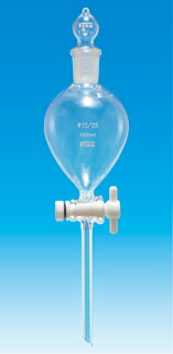 【メーカー直送品】【代引不可】Fine共通摺球型分液ロート 300mL球栓TF活栓