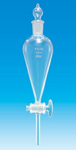 【メーカー直送品】【代引不可】Fineスキーブ分液ロート300mL 球栓19 G活栓