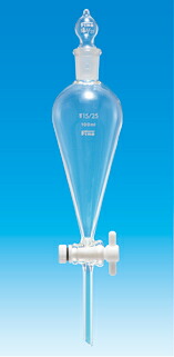 【製造業者直送品】【代引不可】Fineスキーブ型分液ロート100mL 球栓TF水道の栓