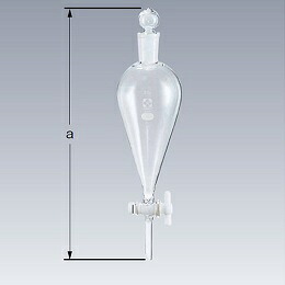 店内全品ポイント5倍★要エントリー★柴田科学 分液ロート スキーブ形 PTFEコック付 500mL 014260-500|Shop de clinic店