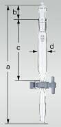 柴田科学 SPC分液ロート　円筒形　PTFEコック付　50mL 030260-1550