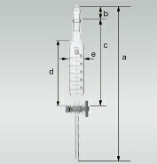 柴田科学 分液ロート　円筒形　PTFEコック付　目盛付　50mL 030250-50
