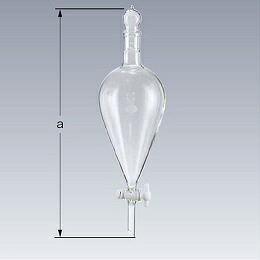 柴田科学 SPC分液スキーブ型ロート　PTFEコック付　300mL 031240-300