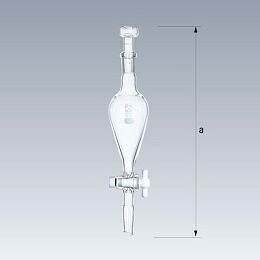 柴田科学 SPC分液ロート スキーブ形 PTFEコック付 500mL 030220-19500