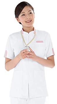 KAZEN（カゼン）　ジャケット半袖（男女兼用）　248-23（ピンク）　4L