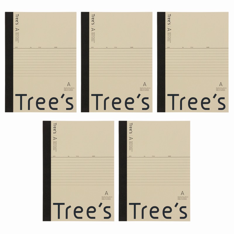 【24束仕掛ける】Trees A罫 B5 30枚 5冊束 UTR3A05