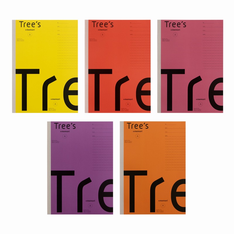 【24束仕掛ける】Trees 足し加える記憶装置 A罫 B5 5冊束 UTRP3AX5