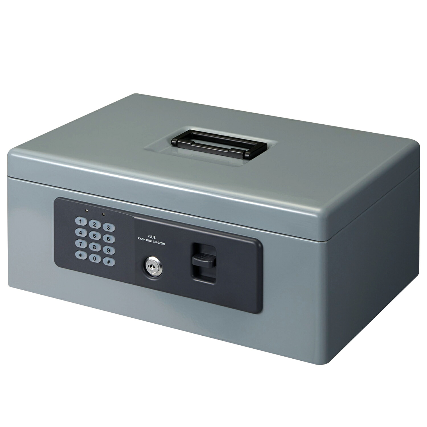 店内全品ポイント5倍★要エントリー★【PLUS】 電子ロック 手提金庫 Mサイズ(A4) CB-020HL(13101) プラス|Shop de clinic店
