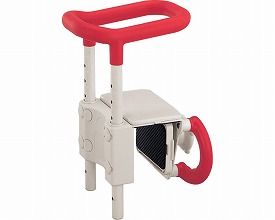店内全品ポイント5倍★要エントリー★○高さ調節付浴槽手すり UST-130 レッド 536-600 アロン化成|Shop de clinic店
