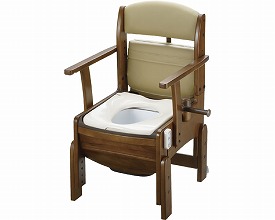 【送料無料】木製トイレきらく　コンパクト　普通脱臭