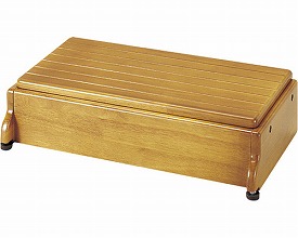 ※○木製玄関台S 60W-30-1段 ﾗｲﾄﾌﾞﾗｳﾝ 535-576 アロン化成