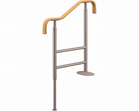 店内全品ポイント5倍★要エントリー★上がりかまち用手すり S-650F 531-016 アロン化成｜Shop de clinic店
