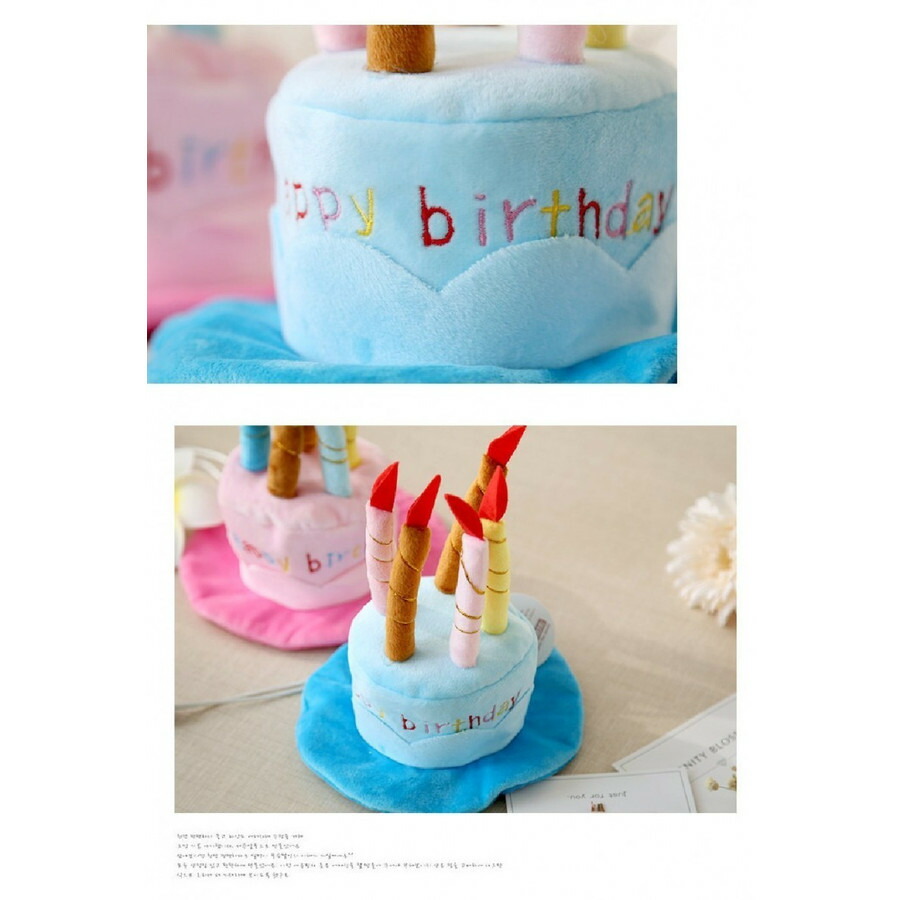 楽天市場 小型犬 猫用 ケーキ型 バースデー ハット ペットの誕生日に ブルー Shop Delicious 楽天市場店