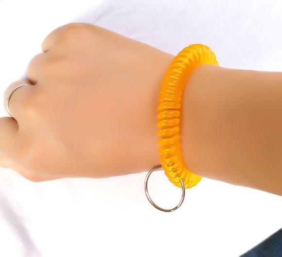 【楽天市場】コイルブレスレット キーホルダー 5色 50個セット キーリング DELICIOUS 楽天市場店