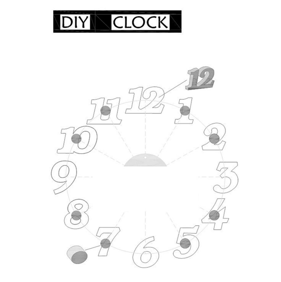 楽天市場 Diy Clock 360 壁掛け 時計 デザイン インテリア クロック Shop Delicious 楽天市場店