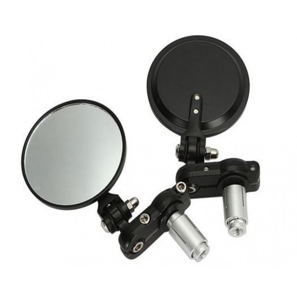 楽天市場】XSAJU バイク ミラー 左右セット バーエンドミラー 汎用 丸