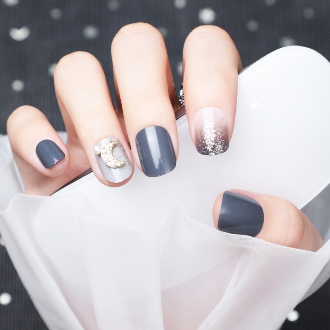 楽天市場】ネイルチップ 3D爪 つけ爪 ラウンドチップ ネイルシール 24