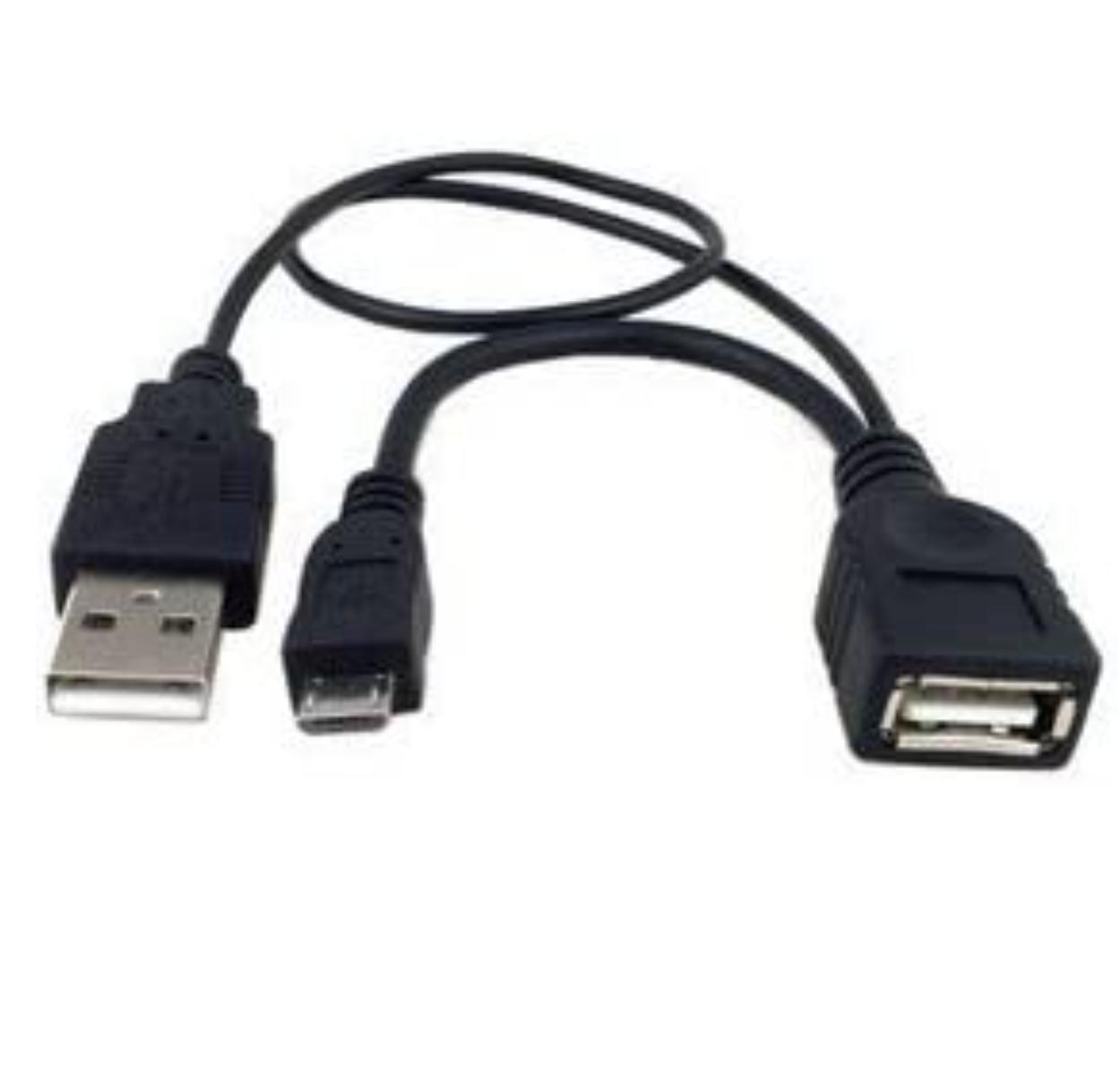 最新発見 人気上昇中 OTGケーブル micro USB-USB A メス NOTE USB機器給電端子付 スマホ用 Galaxy