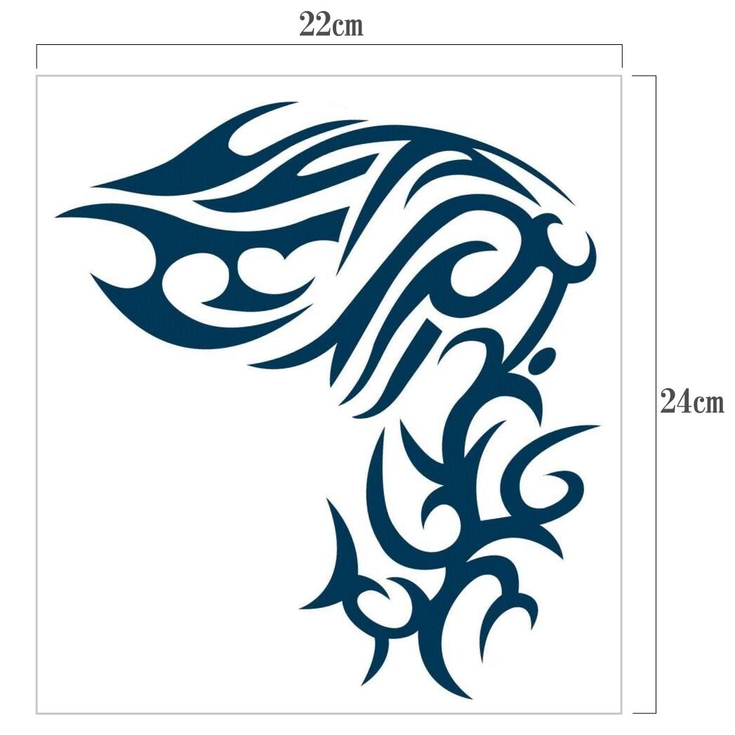 楽天市場 タトゥー 刺青 シール ステッカー フェイクタトゥー 肩 胸 大判 リアル トライバル ボディーステッカー 22cm 24cm Shop Delicious 楽天市場店