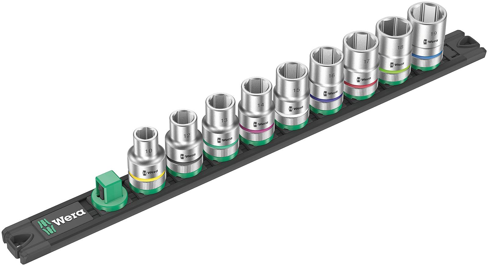 WERA ヴェラ 差込角1/2SQ 納める軌跡付き添い人 ヘックスソケットレンチセット HEX10-19粍入り口・入口 005460