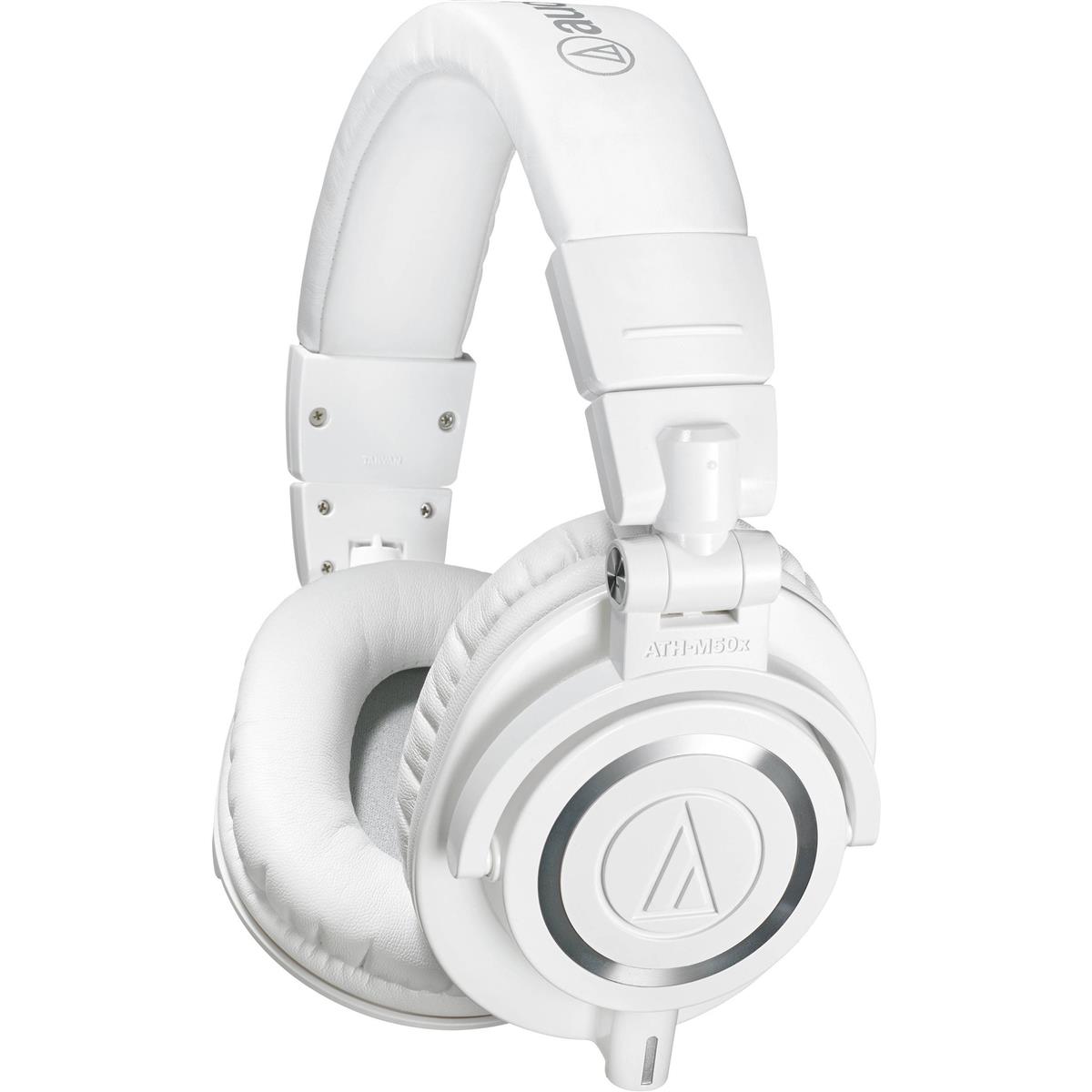オーディオテクニカ プロフェッショナルモニターヘッドホン ATH-M50xWH ホワイト スタジオレコーディング/ミキシング/DJ/トラックメイキング｜shopevergreen