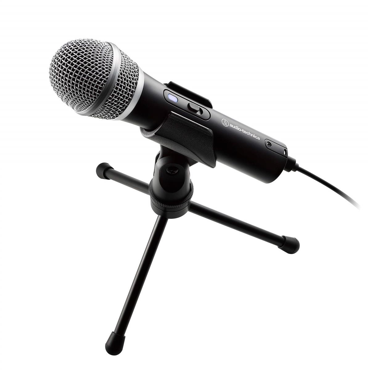 audio-technica USB マイク テレ細工物/在宅仕え奉る/生放送/吹き込み/ポッドキャスト/実況 黒いこと ATR2100x-USB