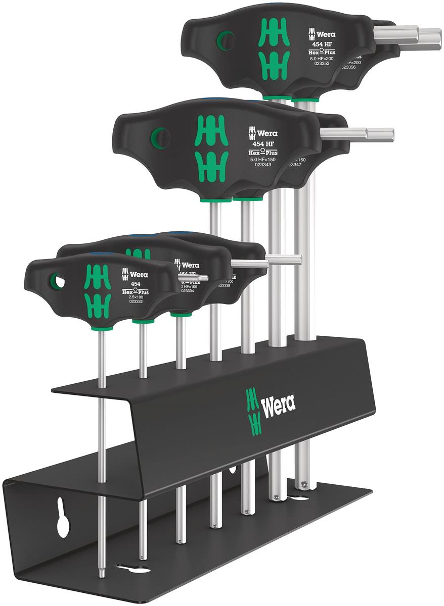 WERA ヴェラ 7本組 T型HEXレンチセット メタルラック付き 023453｜shopevergreen