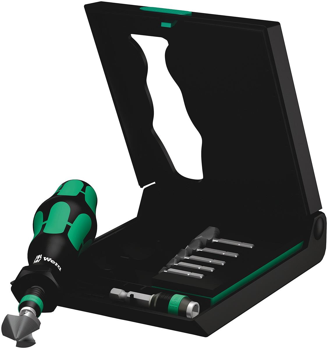 WERA ヴェラ 8点組 差込6.35粍 カウンターシンク・ドライバーハンドルセット 入れもの付 104650