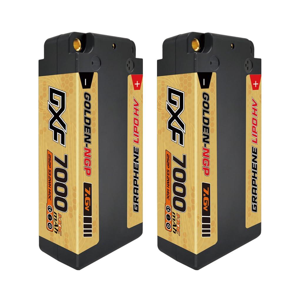 新品　ショートリポバッテリー 厚型 DXF 6300mah 140C　2個セット Amazon.co.jp: DXF 2组 ラジコン バッテリー 2S 7.6V 140C 6300mAh HV