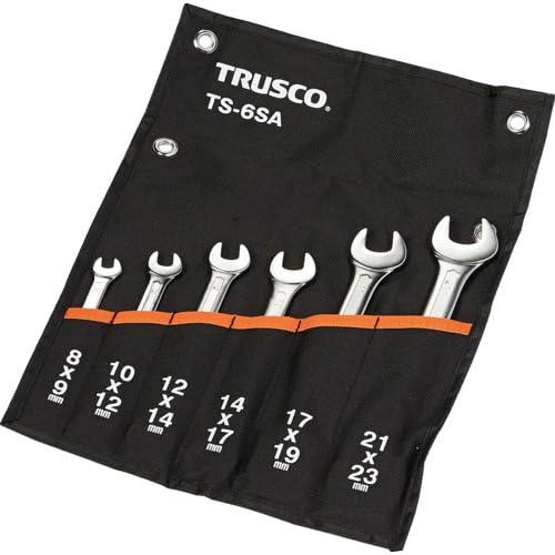 TRUSCO(トラスコ) 両口スパナセット(6本組) TS-6SA