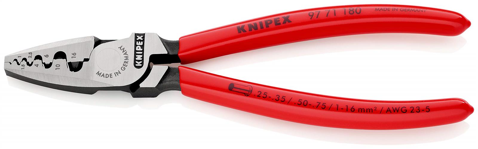 クニペックス KNIPEX エンドス リーブ用圧着プライヤー (SB) 9771-180