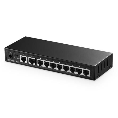 楽天市場】Binardat 10ポート ギガビットイーサネットスイッチ 8ポート