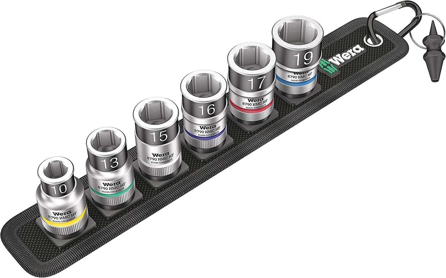 WERA ヴェラ 差込角1/2SQ 6点組 ソケット鍵仕掛ける 納める胴締め付き添い人 003995