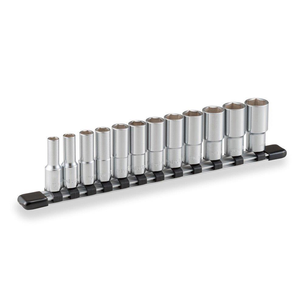 トネ(TONE) ディープソケットセット(6角・ホルダー付) HSL312 差込角9.5mm(3/8”) 内容12点