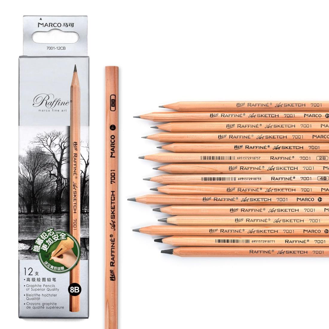 鉛筆の作品 楽天市場】Marco鉛筆 6b デッサン用鉛筆 ブラック プロフェッショナル