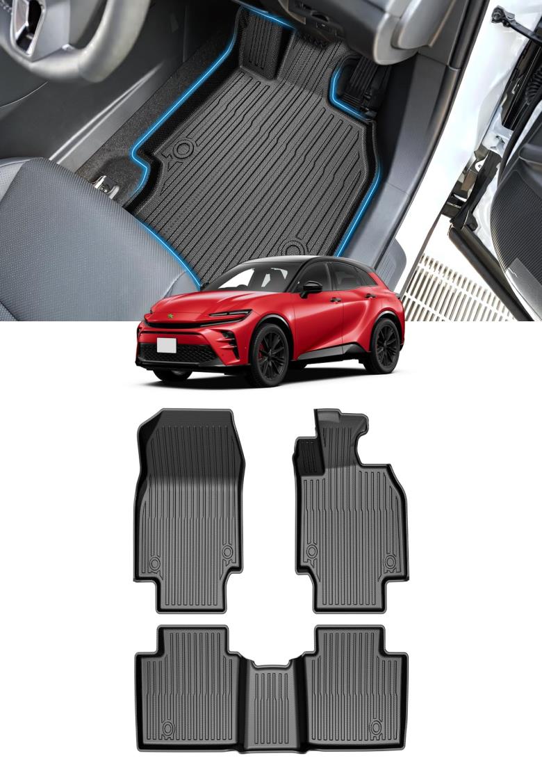 Cartist クラウンスポーツ 36系 37系 に適用 フロアマット 車用 カーマット 3Dフロアマット CROWN SPORT AZSH36W AZSH37W 2023年11月～現行 立体 セカンドマット 防水 滑り防止 耐汚れ TPE素材 カスタムパーツ 車種専用設計 取付簡単 保護パーツ カー用品 3Pセット｜shopevergreen