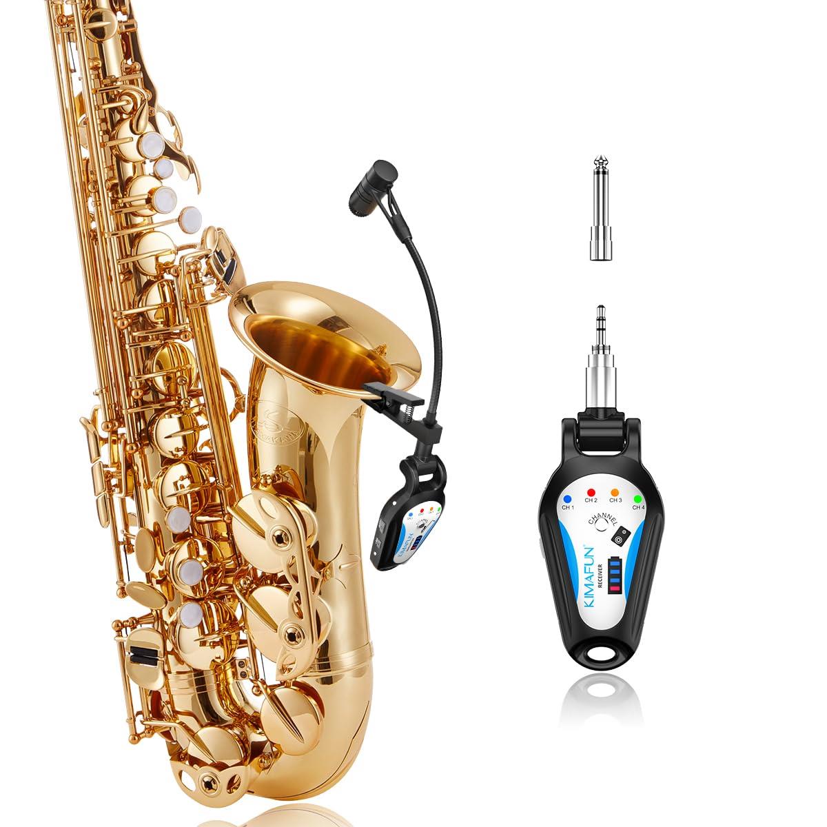 楽天市場】2.4Gワイヤレス サックス マイク クリップオン楽器用