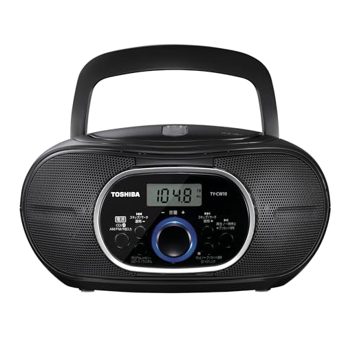TOSHIBA(東芝) CDラジオ Bluetooth搭載 横型コンパクト TY-CW10(K) ブラック 送料無料