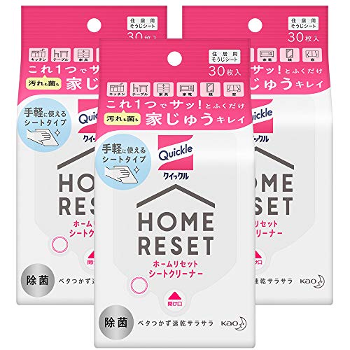 【まとめ買い】クイックルホームリセット シートクリーナー30枚入×3個 送料無料