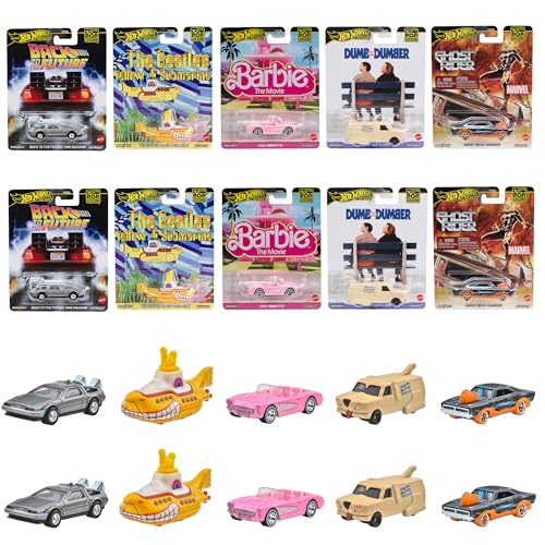 ホットウィール(Hot Wheels) 受けが良い一般教養 アソート 車馬遊び道具 ミニカー 10台入り口・入口 BOX売りわたす 3歳から マルチ  貨物輸送無料