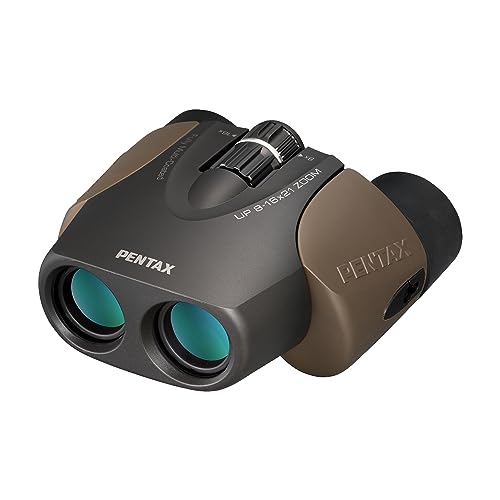 PENTAX 双眼鏡 UP 8-16×21 ブラウン 【ライブ コンサート スポーツ観戦】【野鳥観察】【推し活】【8倍から16倍のズーム 送料無料|ショップflora店