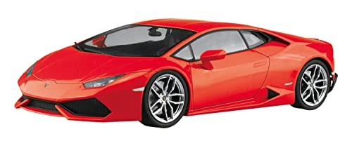青島文化教材社(AOSHIMA) 1/24 プリペイントモデルシリーズ 2014 ランボルギーニ ウラカン レッド 塗装済みプラモデル  送料無料
