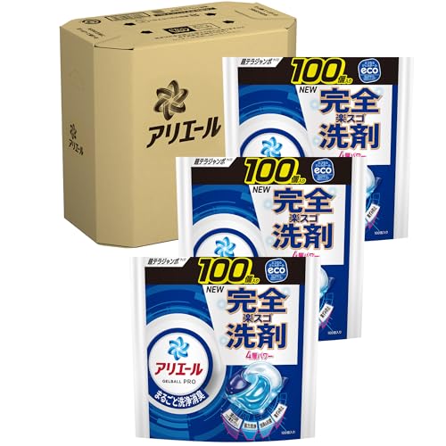 洗濯洗剤 大容量 詰め替え用 P＆G アリエール ジェルボール 3袋 ９０個入 Amazon | 【大容量】アリエール ジェルボール プロ 洗濯洗剤
