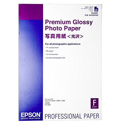 エプソン EPSON 活動写真質問用紙[光輝] (A2/25枚) KA225PSK 貨物輸送無料