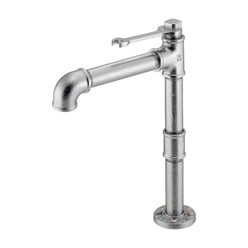 カクダイ【721-268】インダストリアル立水栓（トール） 90度開閉ハンドル 水栓金具 送料無料