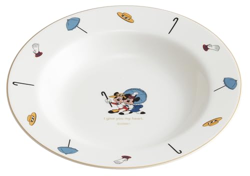 スケーター(Skater) スープ 皿 23cm 食洗機対応 NARUMI ボーンチャイナ 鳴海製陶 日本製 ディズニー ミッキー&ミニ 送料無料