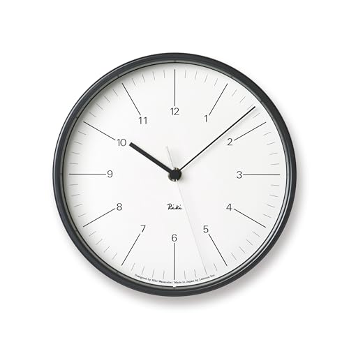 レムノス 電波時計 アナログ リキスチールクロック スチール RIKI STEEL CLOCK ホワイト WR24-10 WH Lemn 送料無料